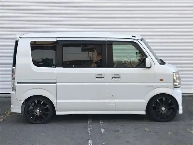 スズキ エブリィ ワゴン PZターボ 和歌山県 2009(平21)年 13万km パールホワイト 社外7V型SDナビ(SPH-DA99)/ BT/TV/CD/DVD/AM/FM/RS-R車高調整サス/社外１６インチホイール/HIDヘッドライト/フロントフォグランプ/片側パワースライドドア/ドアバイザー/パワーステアリング/パワーウィンドウ/Wエアバッグ/社外ETC車載器/取扱説明書/保証書