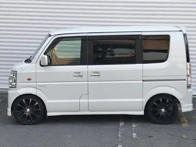 スズキ エブリィ ワゴン PZターボ 和歌山県 2009(平21)年 13万km パールホワイト 社外7V型SDナビ(SPH-DA99)/ BT/TV/CD/DVD/AM/FM/RS-R車高調整サス/社外１６インチホイール/HIDヘッドライト/フロントフォグランプ/片側パワースライドドア/ドアバイザー/パワーステアリング/パワーウィンドウ/Wエアバッグ/社外ETC車載器/取扱説明書/保証書