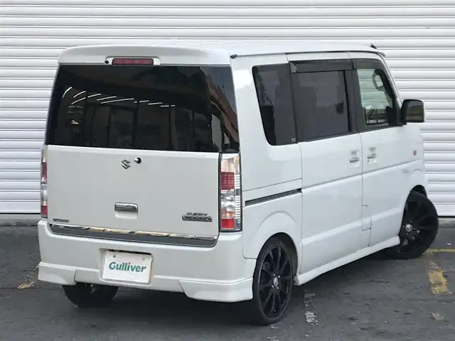 スズキ エブリィ ワゴン PZターボ 和歌山県 2009(平21)年 13万km パールホワイト 社外7V型SDナビ(SPH-DA99)/ BT/TV/CD/DVD/AM/FM/RS-R車高調整サス/社外１６インチホイール/HIDヘッドライト/フロントフォグランプ/片側パワースライドドア/ドアバイザー/パワーステアリング/パワーウィンドウ/Wエアバッグ/社外ETC車載器/取扱説明書/保証書