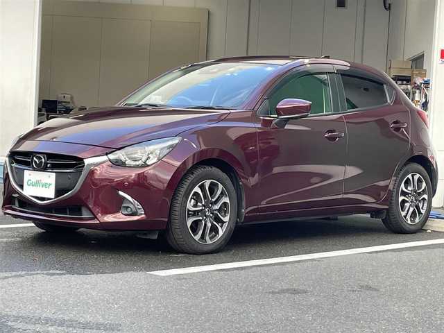 マツダ デミオ XD ツーリング 京都府 2017(平29)年 2.6万km ディープクリムゾンマイカ 純正ナビ/全方位モニター/地デジ視聴可/スマートブレーキサポート/レーダークルーズコントロール/アダプティブLEDヘッドランプ/前席シートヒーター/パドルシフト/HUD/スペアキー×１/ビルトインETC/i-stop/取扱説明書