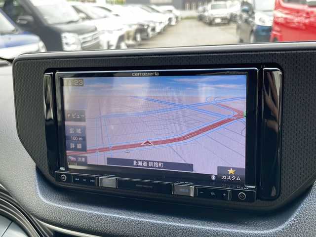 スバル ステラ カスタム RS スマートアシスト 道東・釧路十勝 2015(平27)年 9.6万km ファイアークォーツレッドM 4WD/ターボ/社外メモリナビ　AVIC-RZ09/　(CD/DVD/Bluetooth)/フルセグTV/衝突軽減ブレーキ/横滑り防止機能/ETC/スマートキー/プッシュスタート/エコアイドル/LEDヘッドライト/LEDフォグランプ/15インチアルミ