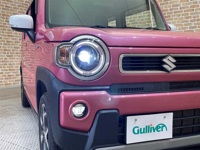 スズキ ハスラー HYBRID X ターボ 岩手県 2020(令2)年 5万km チアフルピンクメタリック/ホワイト2トーンルーフ ４WD/ターボ/スズキセーフティサポート/デュアルカメラブレーキサポート/車線逸脱抑制機能/アダプティブクルーズコントロール/ハイビームアシスト/誤発進抑制機能/リヤパーキングセンサー/標識認識機能/横滑り防止装置/アイドリングストップ/ヒルディセントコントロール/グリップコントロール/スノーモード/前席シートヒーター/純正ナビ/（CD/DVD/フルセグ/SD/Bluetooth）/ステアリングスイッチ/ドライブレコーダー/エンジンスターター/LEDヘッドライト/LEDフォグランプ/純正15インチアルミホイール
