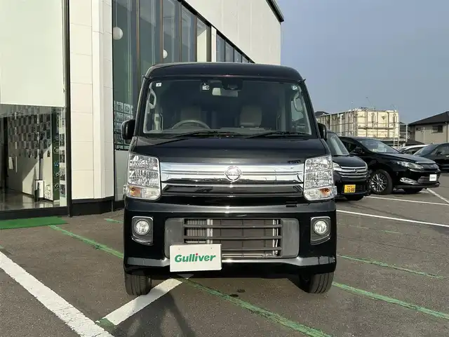 日産 ＮＶ１００クリッパー リオ G 長崎県 2015(平27)年 2.4万km ブルーイッシュブラック ワンオーナー/純正ナビ/　(Bluetooth/CD/DVD)/フルセグTV/パワースライドドア(両側)/電動オートステップ(助手席側)/ドライブレコーダー/ETC/インテリジェントエマージェンシーブレーキ/踏み間違い衝突防止アシスト/エマージェンシーストップシグナル/ビークルダイナミクスコントロール/IC付ターボ/HIDヘッドランプ/フロントフォグランプ/オートライト/オートエアコン/ステアリングスイッチ/純正14インチアルミホイール/インテリジェントキー/プッシュスタートボタン/保証書