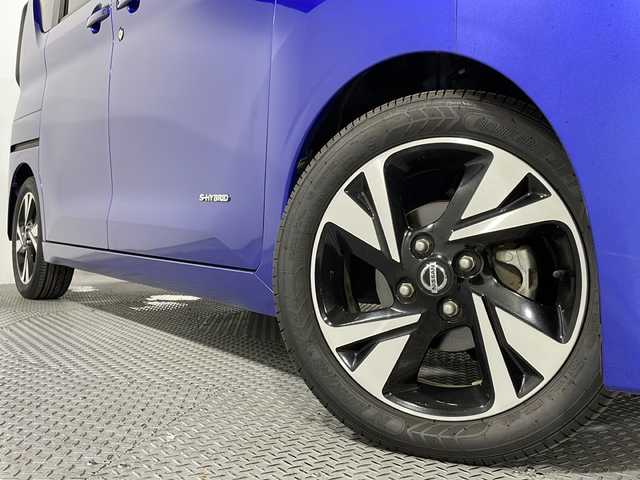 日産 ルークス HWS Gターボ プロパイロットED 広島県 2021(令3)年 3.7万km アトランティックブルー 禁煙/純正９型ナビ(MM320D-L)/アラウンドビューモニター/レーダークルーズコントロール/ハンズフリー機能付両側パワースライドドア/ホールド機能付電動パーキングブレーキ/アダブティブヘッドライト/ドラレコ/ＥＴＣ/衝突軽減/レーンキープ/オートマチックハイビーム/踏み間違い防止/コーナーセンサー/ＬＥＤヘッドライト/フォグランプ/純正15インチアルミホイール(165/55/R15)/エアバッグ(運転席/助手/サイド/カーテン)