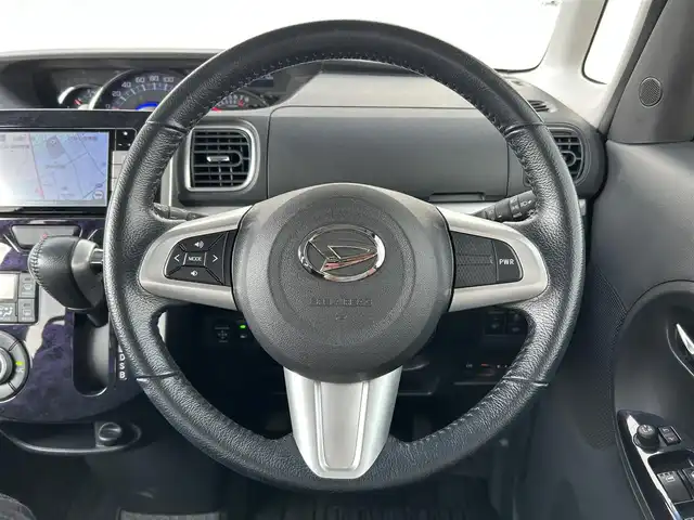 ダイハツ タント カスタム RS トップED SA Ⅲ 新潟県 2018(平30)年 2.2万km ナイトシャドーパープルクリスタルM 純正ナビ【BT/フルセグTV/FM・AM】/ワンオーナー/アイドリングストップ/衝突軽減/バックカメラ/ハーフレザーシート/D席シートヒーター/両側パワースライドドア/コーナーセンサー/ドライブレコーダー/ETC/革巻きステアリング/ステアリングスイッチ/後席窓シェード/純正アルミホイール/純正フロアマット/オートライト/LEDヘッドライト/フォグランプ/横滑り防止/プッシュスタート/スマートキー