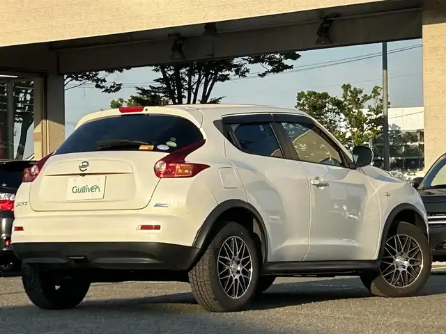 日産 ジューク 15RS タイプV 宮城県 2014(平26)年 6.9万km ブリリアントホワイトパール 純正ディーラーオプションナビ/フルセグTV/FM・AM/CD・DVD/SD/Bluetooth/ipod/USB//HDMI/AUX/BLONKS製アルミホイール16インチ/KENWOOD製ドラレコ前/純正フロアマット/ETC/バックカメラ/横滑り防止/リモコンキー/ハロゲンランプ
