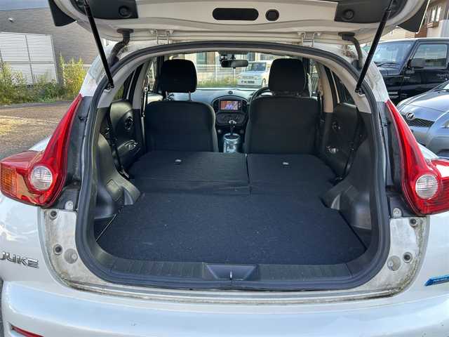 日産 ジューク 15RS タイプV 宮城県 2014(平26)年 6.9万km ブリリアントホワイトパール 純正ディーラーオプションナビ/フルセグTV/FM・AM/CD・DVD/SD/Bluetooth/ipod/USB//HDMI/AUX/BLONKS製アルミホイール16インチ/KENWOOD製ドラレコ前/純正フロアマット/ETC/バックカメラ/横滑り防止/リモコンキー/ハロゲンランプ