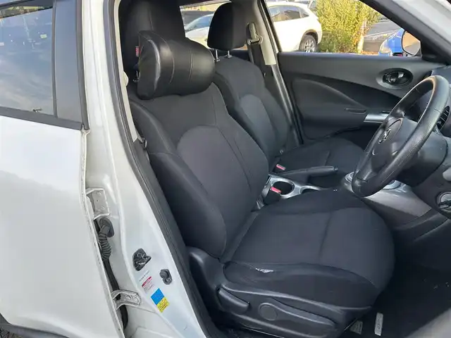 日産 ジューク 15RS タイプV 宮城県 2014(平26)年 6.9万km ブリリアントホワイトパール 純正ディーラーオプションナビ/フルセグTV/FM・AM/CD・DVD/SD/Bluetooth/ipod/USB//HDMI/AUX/BLONKS製アルミホイール16インチ/KENWOOD製ドラレコ前/純正フロアマット/ETC/バックカメラ/横滑り防止/リモコンキー/ハロゲンランプ