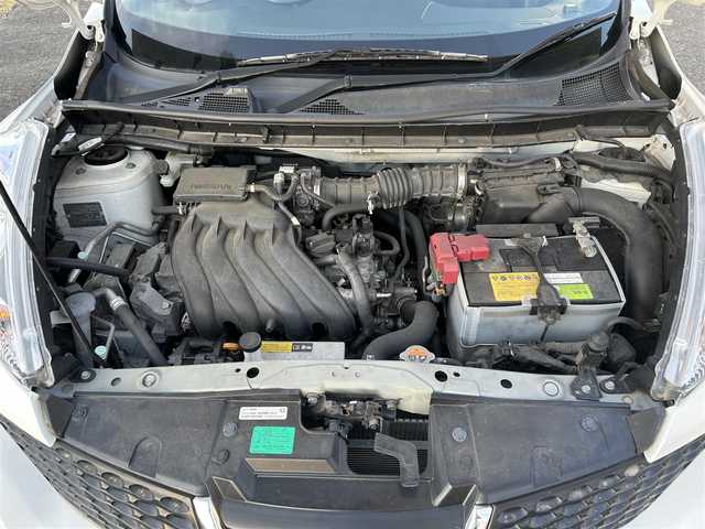 日産 ジューク 15RS タイプV 宮城県 2014(平26)年 6.9万km ブリリアントホワイトパール 純正ディーラーオプションナビ/フルセグTV/FM・AM/CD・DVD/SD/Bluetooth/ipod/USB//HDMI/AUX/BLONKS製アルミホイール16インチ/KENWOOD製ドラレコ前/純正フロアマット/ETC/バックカメラ/横滑り防止/リモコンキー/ハロゲンランプ