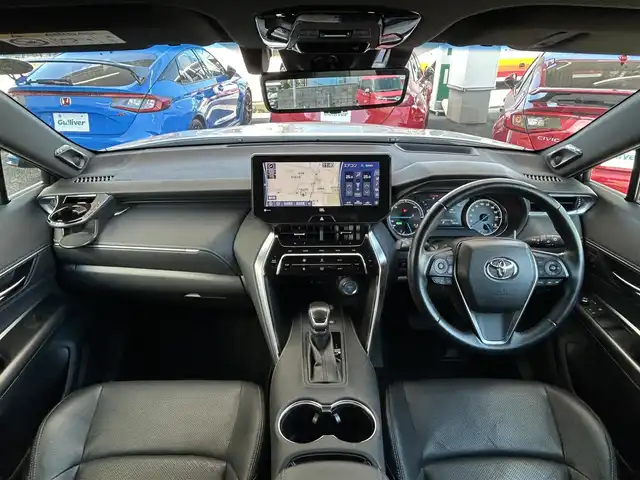 トヨタ ハリアー ハイブリッド Z レザーパッケージ 茨城県 2020(令2)年 7.4万km ホワイトパールクリスタルシャイン 純正ナビ/全周囲カメラ/フルセグTV/ドライブレコーダー/コーナーセンサー前後/レーンアシスト/電動リアゲート/パワーシートD＋N席/エアーシート/シートヒーター/純正フロアマット/純正LEDヘッドライト/HUD/ETC2.0