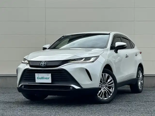 トヨタ ハリアー ハイブリッド Z レザーパッケージ 茨城県 2020(令2)年 7.4万km ホワイトパールクリスタルシャイン 純正ナビ/全周囲カメラ/フルセグTV/ドライブレコーダー/コーナーセンサー前後/レーンアシスト/電動リアゲート/パワーシートD＋N席/エアーシート/シートヒーター/純正フロアマット/純正LEDヘッドライト/HUD/ETC2.0