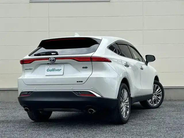 トヨタ ハリアー ハイブリッド Z レザーパッケージ 茨城県 2020(令2)年 7.4万km ホワイトパールクリスタルシャイン 純正ナビ/全周囲カメラ/フルセグTV/ドライブレコーダー/コーナーセンサー前後/レーンアシスト/電動リアゲート/パワーシートD＋N席/エアーシート/シートヒーター/純正フロアマット/純正LEDヘッドライト/HUD/ETC2.0