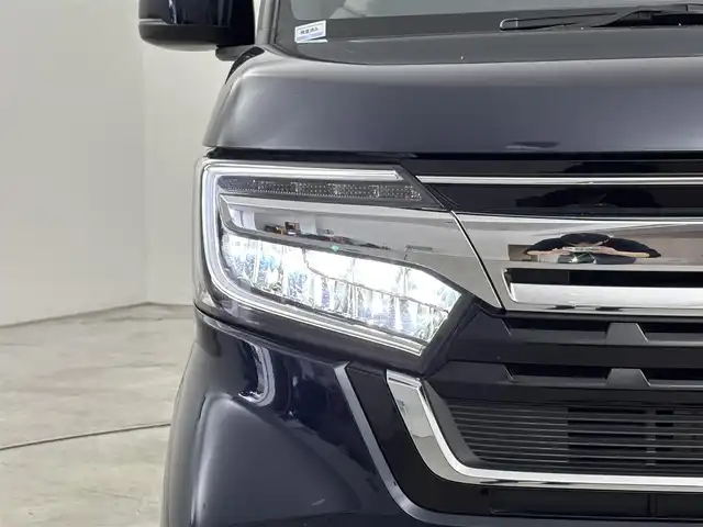 ホンダ Ｎ ＢＯＸ カスタム L ターボ 福岡県 2022(令4)年 1.9万km ミッドナイトブルービームM 純正ナビ／フルセグＴＶ／ＢＴ　/前後ドライブレコーダー　/両側パワースライドドア　/クルーズコントロール/衝突被害軽減システム　/レーンキープ　/コーナーセンサー　/横滑り防止　/シートヒーター　/パドルシフト　/純正１５インチＡＷ　/ＬＥＤ