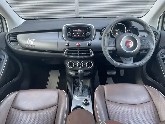 フィアット ５００Ｘ クロスプラス 茨城県 2016(平28)年 5.1万km 白 茶革 /シ-トヒ-タ- /PWシ-ト /ディスプレイOD /BT/AUX/USB /Bカメラ /パ-クセンサ- /衝突軽減B /レ-ンアシスト /BSM /クル-ズコントロ-ル /ETC /パドルシフト /純正18inAW /キセノンライト /オ-トライト /ル-フレ-ル /ドラレコ /禁煙車