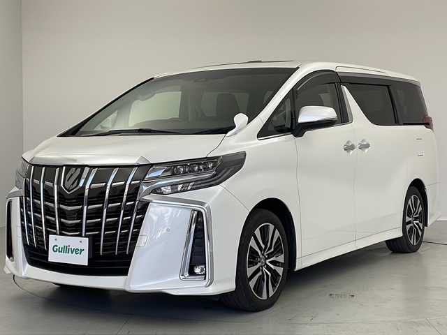 トヨタ アルファード S Cパッケージ 茨城県 2019(令1)年 4.9万km ホワイトパールクリスタルシャイン サンルーフ　後席モニター　純正１０型ナビ　バックモニター　フルセグＴＶ　デジタルインナーミラー　シートヒーター　ビルトインＥＴＣ　追従クルコン　両側電動スライドドア　電動リアゲート　ＬＥＤライト