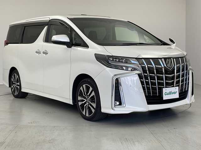 トヨタ アルファード S Cパッケージ 茨城県 2019(令1)年 4.9万km ホワイトパールクリスタルシャイン サンルーフ　後席モニター　純正１０型ナビ　バックモニター　フルセグＴＶ　デジタルインナーミラー　シートヒーター　ビルトインＥＴＣ　追従クルコン　両側電動スライドドア　電動リアゲート　ＬＥＤライト