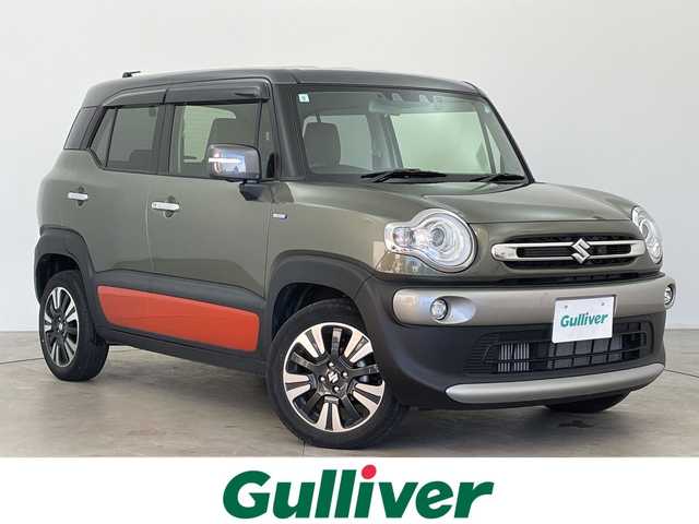 スズキ クロスビー HYBRID MZ 富山県 2023(令5)年 2.1万km タフカーキパールメタリック 純正8型ナビ（AM/FM/DVD/BT/フルセグ）/全方位カメラ/前後ドライブレコーダー/ビルトインETC/ハーフレザーシート/D/N席シートヒーター/衝突被害軽減システム/レーダークルーズコントロール/レーンキープアシスト/コーナーセンサー/横滑り防止装置/アイドリングストップ/オートLEDライト/フォグライト/純正アルミホイール/純正フロアマット/革巻きステアリング/ステアリングスイッチ/パドルシフト/スマートキー/スペアキー