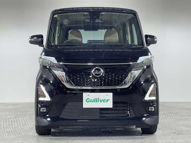 日産 ルークス HWS Gターボ プロパイロットED 神奈川県 2020(令2)年 2.5万km ブラック 純正9型SDナビゲーション【MM319D-L】/AM FM フルセグ Bluetooth CD DVD/アラウンドビューモニター/両側パワースライドドア/プロパイロット/先進安全装備/インテリジェントエマージェンシーブレーキ/踏み間違い衝突防止アシスト/インテリジェントLI/レーンディパーチャーワーニング/前方衝突予測警報/ふらつき警報/標識検知機能/アイドリングストップ/電子パーキング/オートホールド/ハーフレザーシート/ステアリングリモコン/純正フロアマット/LEDヘッドライト/オートライト/オートマチックハイビーム/純正15インチアルミホイル/プッシュスタート/スマートキー