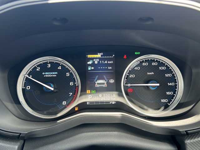 スバル フォレスター ハイブリッド アドバンス 秋田県 2023(令5)年 2.6万km Ｄグリーン ４WD/社外メモリナビ/アイサイト/ステアリングヒーター/レーダークルーズコントロール/Bluetooth/スペアキー/バック＋サイドカメラ/運助シートヒーター/サンルーフ/前後コーナーセンサー/フルセグ/電動リアゲート/ETC