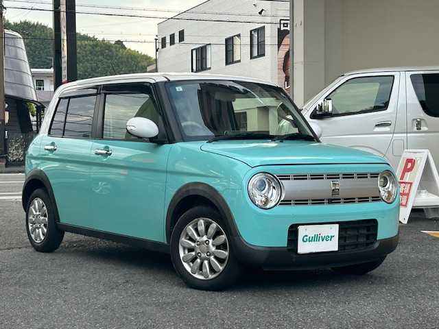 スズキ ラパン X 静岡県 2021(令3)年 3.8万km フレンチミントパールメタリック ワンオーナー/純正8インチナビ/フルセグTV/DVD/CD/SD/MSV/BT/全方位カメラ/衝突軽減ブレーキ/レーンキープアシスト/バックソナー/前席シートヒーター/HIDヘッドライト/純正14インチAW/スマートキー×2/保証書/取扱説明書/ナビ取扱説明書/R4/R5/R6点検記録簿有