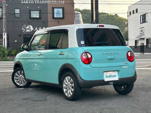 スズキ ラパン X 静岡県 2021(令3)年 3.8万km フレンチミントパールメタリック ワンオーナー/純正8インチナビ/フルセグTV/DVD/CD/SD/MSV/BT/全方位カメラ/衝突軽減ブレーキ/レーンキープアシスト/バックソナー/前席シートヒーター/HIDヘッドライト/純正14インチAW/スマートキー×2/保証書/取扱説明書/ナビ取扱説明書/R4/R5/R6点検記録簿有