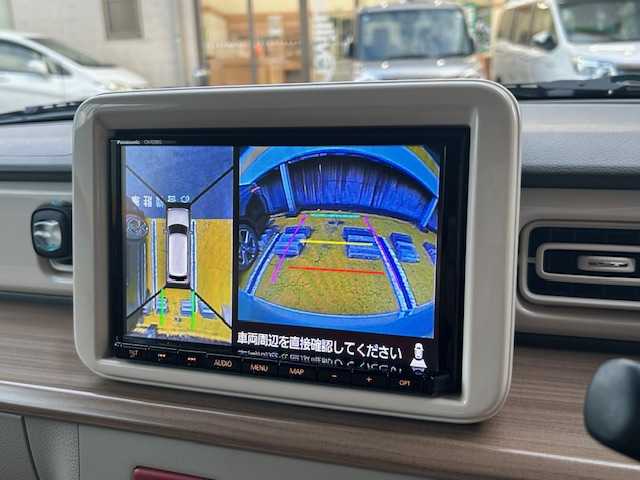 スズキ ラパン X 静岡県 2021(令3)年 3.8万km フレンチミントパールメタリック ワンオーナー/純正8インチナビ/フルセグTV/DVD/CD/SD/MSV/BT/全方位カメラ/衝突軽減ブレーキ/レーンキープアシスト/バックソナー/前席シートヒーター/HIDヘッドライト/純正14インチAW/スマートキー×2/保証書/取扱説明書/ナビ取扱説明書/R4/R5/R6点検記録簿有