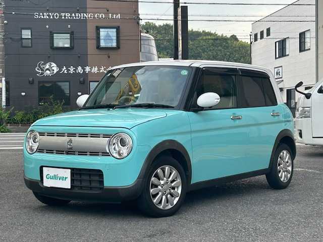 スズキ ラパン X 静岡県 2021(令3)年 3.8万km フレンチミントパールメタリック ワンオーナー/純正8インチナビ/フルセグTV/DVD/CD/SD/MSV/BT/全方位カメラ/衝突軽減ブレーキ/レーンキープアシスト/バックソナー/前席シートヒーター/HIDヘッドライト/純正14インチAW/スマートキー×2/保証書/取扱説明書/ナビ取扱説明書/R4/R5/R6点検記録簿有
