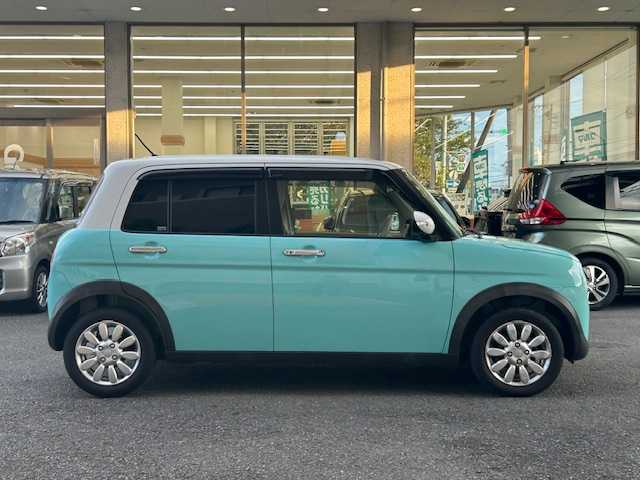 スズキ ラパン X 静岡県 2021(令3)年 3.8万km フレンチミントパールメタリック ワンオーナー/純正8インチナビ/フルセグTV/DVD/CD/SD/MSV/BT/全方位カメラ/衝突軽減ブレーキ/レーンキープアシスト/バックソナー/前席シートヒーター/HIDヘッドライト/純正14インチAW/スマートキー×2/保証書/取扱説明書/ナビ取扱説明書/R4/R5/R6点検記録簿有