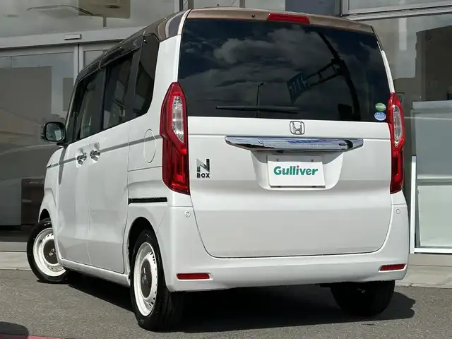 ホンダ Ｎ ＢＯＸ G･L ホンダセンシング カッパーブラウンスタイル 香川県 2019(令1)年 3.7万km プラチナホワイトパール 純正SDナビ/フルセグ/CD/DVD/BT/バックカメラ/両側パワースライドドア/ホンダセンシング/レーダークルーズコントロール/レーンキープ/LEDヘッドライト/ビルトインETC