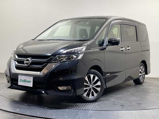 日産 セレナ 愛媛県 2019(令1)年 3.4万km ダイヤモンドブラック ８型ナビ/フルセグ／Ｂｌｕｅｔｏｏｔｈ／ＵＳＢ/全方位カメラ/ＡＬＰＩＮＥ後席モニター/衝突軽減ブレーキ/クルーズコントロール/ＥＴＣ/前方ドライブレコーダー/両側パワースライドドア/前後コーナーセンサー/LEDヘッドライト/パーキングアシスト