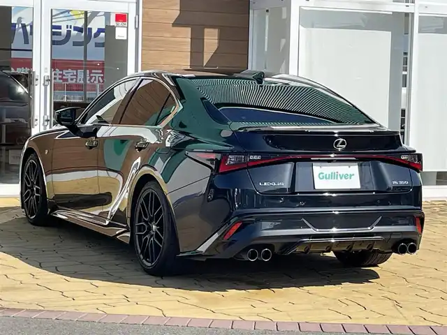 レクサス ＩＳ 350 Fスポーツ モードブラック 宮崎県 2020(令2)年 8万km グラファイトブラックガラスフレーク TRDエアロ/フロント　サイド　リアディフューザー/TRDマフラー/純正SDナビ/・Bluetooth CD DVD/・TV フルセグ/・バックカメラ/マークレビンソンプレミアムサウンド/レザーシート/シートヒーター/エアシート/パワーシート/メモリーシート/ブラインドスポットモニター/追従式クルーズコントロール/パドルシフト/ETC2.0/ドライブレコーダー/コーナーセンサー/オートライト/LEDヘッドライト