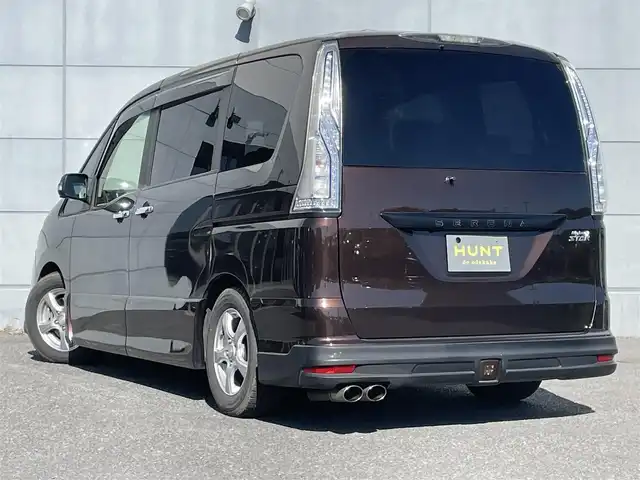 日産 セレナ HWS S HV Vエアロ+Sefty 千葉県 2015(平27)年 7.9万km インペリアルアンバーP 衝突軽減ブレーキ/レーンキープアシスト/純正フリップダウンモニター/純正8インチナビ(MM514D-L)/・フルセグ/BT/DVD/CD/USB/クルーズコントロール/ETC/両側パワースライドドア/LEDヘッドライト/オートライト/フォグライト/アイドリングストップ/社外15インチAW