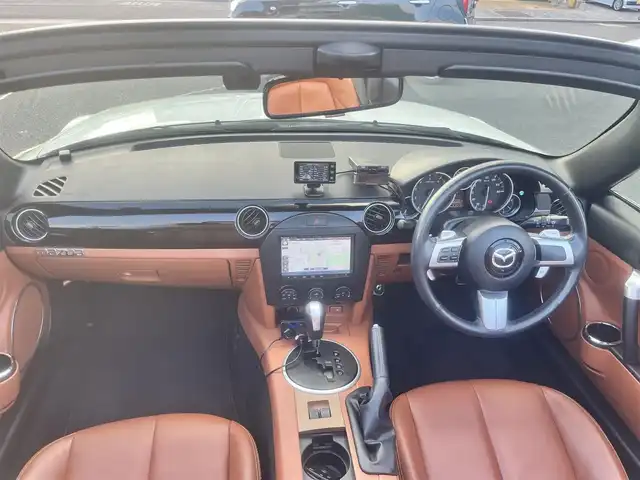 マツダ ロードスター VS 島根県 2006(平18)年 5.8万km マーブルホワイト 社外ストラーダナビ/フルセグTV/Bluetooth/ハードトップ/パドルシフト/タンレザーシート/前席シートヒーター/スマートキー/純正16インチアルミホイール/純正フロアマット