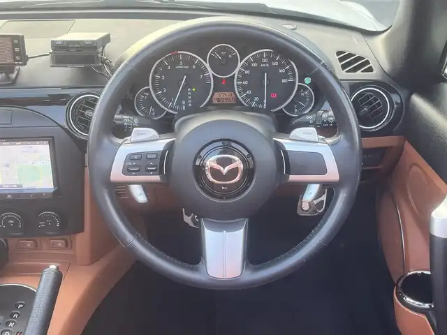 マツダ ロードスター VS 島根県 2006(平18)年 5.8万km マーブルホワイト 社外ストラーダナビ/フルセグTV/Bluetooth/ハードトップ/パドルシフト/タンレザーシート/前席シートヒーター/スマートキー/純正16インチアルミホイール/純正フロアマット