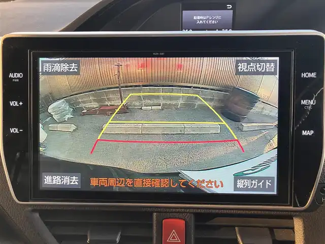 トヨタ ノア ハイブリッド Si ダブルバイビーⅡ 広島県 2019(平31)年 4.9万km ブラック ディーラーオプションナビ（NSZN-Z68T）/バックカメラ/フルセグTV/Bluetooth/純正フリップダウンモニター（V12T-R68C）/両側パワースライドドア/セーフティセンス/クルーズコントロール/LEDヘッドライト/LEDフォグライト/オートライト/シートヒーター（運転席・助手席）/新車保証書/取扱説明書/スペアキー