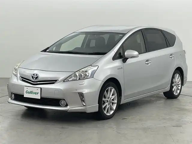 トヨタ プリウス α S ツーリングセレクション 福岡県 2014(平26)年 6.9万km シルバーM 純正８型ナビ（ＢＴ，フルセグＴＶ）　/バックカメラ　/ビルトインＥＴＣ　/３６０°ドライブレコーダー　/純正コーナーセンサー（ボイスタイプ）　/アイドリングストップ　/純正フロアマット　/純正１７インチＡＷ　/ＬＥＤ