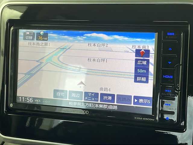 スズキ スペーシア ギア ハイブリッドXZ 岐阜県 2023(令5)年 1.4万km オフブルーメタリック/ガンメタリック2トーンルーフ 純正ナビ（KXM-E503W）/CD/DVD/Bluetooth/SD/iPod/フルセグTV/アダプティブクルーズコントロール/車線逸脱抑制制御機能/デュアルカメラブレーキサポート/両側パワースライドドア/シートヒーター/ETC/オートLEDヘッドライト/フォグランプ/純正アルミホイール/ルーフレール/オートエアコン/横滑り防止機能/ステアリングスイッチ/スマートキー/プッシュスタート