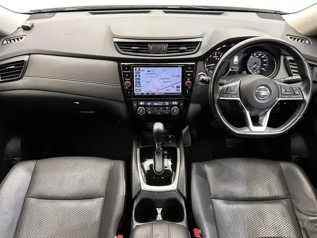 日産 エクストレイル 20Xi 愛媛県 2018(平30)年 6.6万km ブリリアントホワイトパール ・９型ナビ/・（フルセグＴＶ・ＢＴ・ＣＤ・ＤＶＤ・ＦＭ・ＡＭ・ＳＤ・ＵＳＢ・ＡＵＸ）/・全方位カメラ　/・前方ドラレコ　/・ＥＴＣ　/・デジタルインナーミラー　/・プロパイロット　/・レーダークルーズコントロール/・レーンキープアシスト/・パワーバックドア