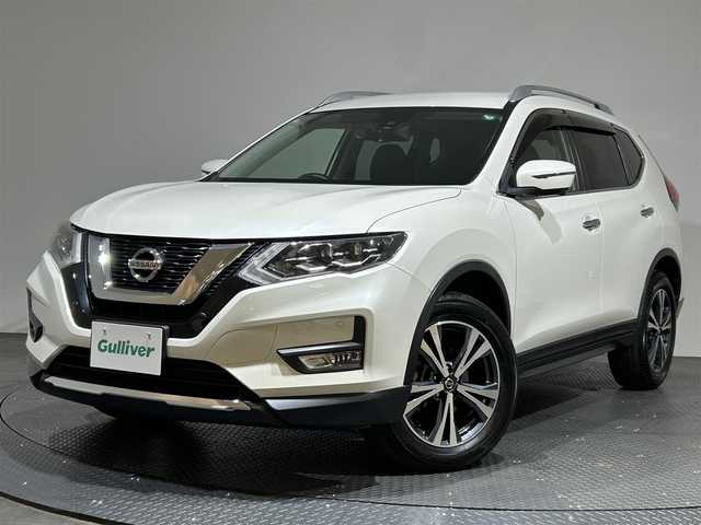 日産 エクストレイル 愛媛県 2018(平30)年 6.6万km ブリリアントホワイトパール ・９型ナビ/・（フルセグＴＶ・ＢＴ・ＣＤ・ＤＶＤ・ＦＭ・ＡＭ・ＳＤ・ＵＳＢ・ＡＵＸ）/・全方位カメラ　/・前方ドラレコ　/・ＥＴＣ　/・デジタルインナーミラー　/・プロパイロット　/・レーダークルーズコントロール/・レーンキープアシスト/・パワーバックドア