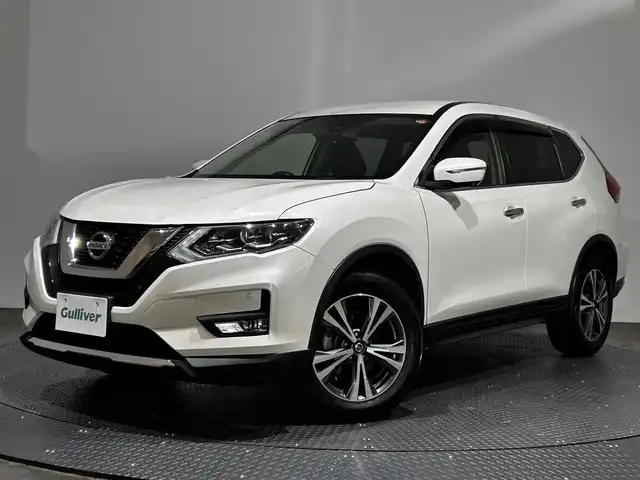 日産 エクストレイル 20Xi 愛媛県 2018(平30)年 6.6万km ブリリアントホワイトパール ・９型ナビ/・（フルセグＴＶ・ＢＴ・ＣＤ・ＤＶＤ・ＦＭ・ＡＭ・ＳＤ・ＵＳＢ・ＡＵＸ）/・全方位カメラ　/・前方ドラレコ　/・ＥＴＣ　/・デジタルインナーミラー　/・プロパイロット　/・レーダークルーズコントロール/・レーンキープアシスト/・パワーバックドア