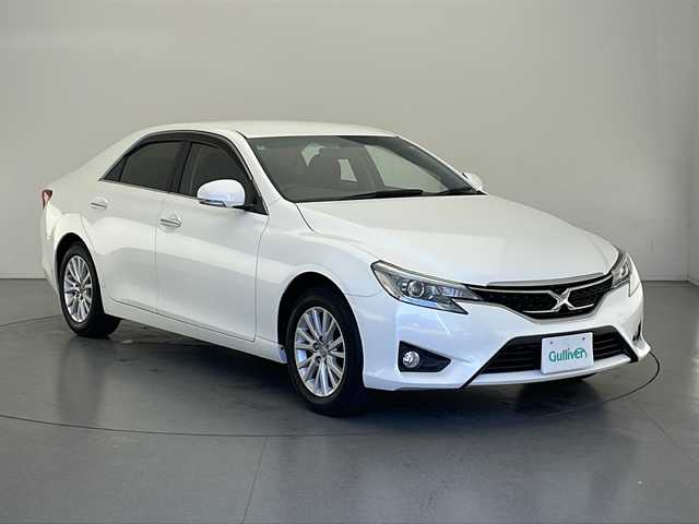 トヨタ マークＸ 250G Four 長野県 2016(平28)年 2.8万km ホワイトパールクリスタルシャイン 4WD/社外ナビ/フルセグTV/バックカメラ/DVD再生機能有り/MTモード付AT/横滑り防止装置/D席パワーシート/電動リアゲート/ドアバイザー/純正フロアマット/純正夏タイヤ/カーテンエアバック/オートライト/フォグランプ/LEDヘッドライト/スマートキー/スペアキー1本/ドアバイザー