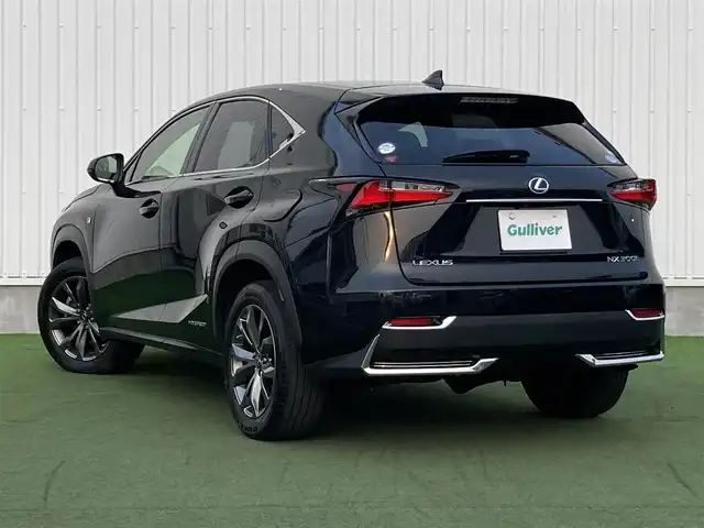 レクサス ＮＸ 300h Fスポーツ 香川県 2017(平29)年 3.2万km グラファイトブラックガラスフレーク 登録時走行距離：31294km/　CD DVD BT フルセグTV/バックカメラ/レザーシート/シートベンチレーション/パワーシート/シートメモリ/革巻きステアリング/ステアリングスイッチ/ステアリングヒーター/パワーバックドア/プリクラッシュセーフティシステム/レーダークルーズコントロール/クリアランスソナー/LEDヘッドライト/オートライト/フォグランプ/MTモード付AT/パドルシフト/アルミペダル/オートホールド機能付き電子パーキングブレーキ/ビルトインETC2.0/プッシュスタート/スマートキー