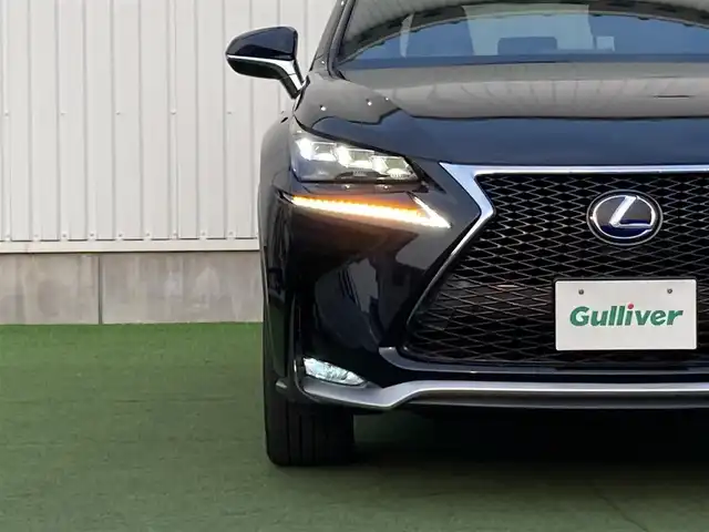 レクサス ＮＸ 300h Fスポーツ 香川県 2017(平29)年 3.2万km グラファイトブラックガラスフレーク 登録時走行距離：31294km/　CD DVD BT フルセグTV/バックカメラ/レザーシート/シートベンチレーション/パワーシート/シートメモリ/革巻きステアリング/ステアリングスイッチ/ステアリングヒーター/パワーバックドア/プリクラッシュセーフティシステム/レーダークルーズコントロール/クリアランスソナー/LEDヘッドライト/オートライト/フォグランプ/MTモード付AT/パドルシフト/アルミペダル/オートホールド機能付き電子パーキングブレーキ/ビルトインETC2.0/プッシュスタート/スマートキー