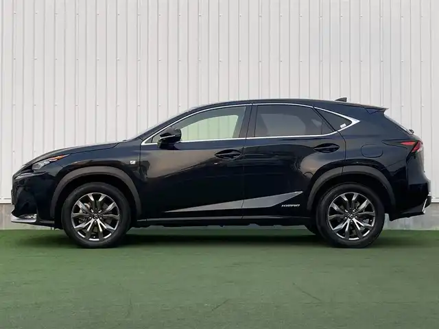 レクサス ＮＸ 300h Fスポーツ 香川県 2017(平29)年 3.2万km グラファイトブラックガラスフレーク 登録時走行距離：31294km/　CD DVD BT フルセグTV/バックカメラ/レザーシート/シートベンチレーション/パワーシート/シートメモリ/革巻きステアリング/ステアリングスイッチ/ステアリングヒーター/パワーバックドア/プリクラッシュセーフティシステム/レーダークルーズコントロール/クリアランスソナー/LEDヘッドライト/オートライト/フォグランプ/MTモード付AT/パドルシフト/アルミペダル/オートホールド機能付き電子パーキングブレーキ/ビルトインETC2.0/プッシュスタート/スマートキー