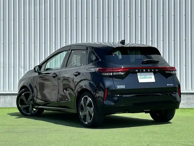 日産 オーラ G レザーエディション 香川県 2022(令4)年 4.8万km 黒 登録時走行距離：47487Kｍ/BOSEプレミアムサウンド/アラウンドビューモニター/プロパイロット/ブラインドスポッドモニター/クルーズコントロール/純正9インチナビ/インテリジェントルームミラー/フルセグテレビ/LEDヘッドライト/ETC/ドライブレコーダー/ワイヤレス充電/Bluetooth/革巻きステアリング/ステアリングリモコン/プッシュスタート/純正フロアマット/禁煙車/バイザー