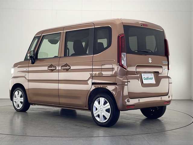 スズキ スペーシア HYBRID G 宮崎県 2023(令5)年 0.9万km 茶 SUZUKI Safety Support/〇デュアルセンサーブレーキサポートII/〇低速時ブレーキサポート（前進・後退）/〇車線逸脱警報機能/〇車線逸脱抑制機能/〇標識認識機能/〇オートマチックハイビーム/〇コーナーセンサー/〇発進お知ら機能/両側スライドドア/LEDヘッドライト/アイドリングストップ/スマートキー×２/純正フロアマット