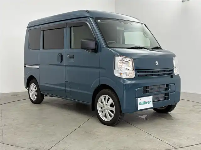 スズキ エブリイ PA リミテッド 愛知県 2024(令6)年 0.1万km デニムブルーメタリック ワンオーナー/純正ディスプレイオーディオ/・Bluetooth/・Applecarplay/・AM/FM/スズキセーフティーサポート/パーキングソナー/AUTOライト/ETC/純正ルーフキャリア積み込み