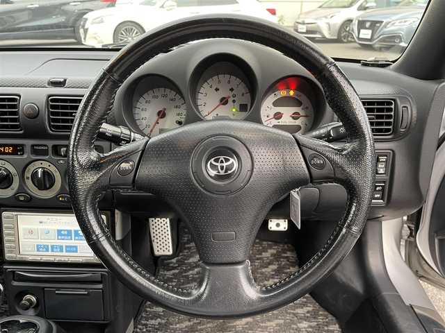 トヨタ ＭＲ－Ｓ S エディション 群馬県 2002(平14)年 4.4万km シルバーM 純正メモリナビ/　　ワンセグ/CD/DVD/AM/FM/ハードトップ（幌あり）/フジツボマフラー/マニュアルエアコン/HIDヘッドライト/フォグランプ/金属調シフトノブ/アルミペダル/本革巻きステアリング/純正15AW/純正フロアマット