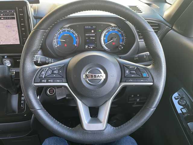 日産 ルークス HWS Gターボ アーバンクロム プロパイロットED 栃木県 2022(令4)年 1.6万km 黒 ワンオーナー/純正メモリナビ/・FM/AM/Bluetooth/・フルセグテレビ/ドライブレコーダー/バックカメラ/全周囲カメラ/衝突軽減ブレーキ/クルーズコントロール/革巻きステアリング/ステアリングリモコン/電動パーキングブレーキ/両側パワースライドドア/前後コーナーセンサー/LEDヘッドライト/オートライト/オートエアコン/スマートキー×2/プッシュスタートボタン/純正15インチアルミホイール/純正フロアマット/取扱説明書/保証書