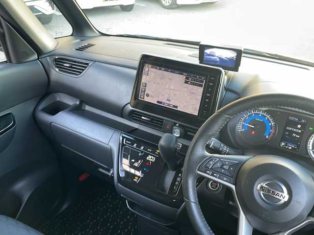 日産 ルークス HWS Gターボ アーバンクロム プロパイロットED 栃木県 2022(令4)年 1.6万km 黒 ワンオーナー/純正メモリナビ/・FM/AM/Bluetooth/・フルセグテレビ/ドライブレコーダー/バックカメラ/全周囲カメラ/衝突軽減ブレーキ/クルーズコントロール/革巻きステアリング/ステアリングリモコン/電動パーキングブレーキ/両側パワースライドドア/前後コーナーセンサー/LEDヘッドライト/オートライト/オートエアコン/スマートキー×2/プッシュスタートボタン/純正15インチアルミホイール/純正フロアマット/取扱説明書/保証書